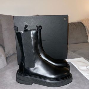 Marsell Zuccone Pull On Black Leather Boots